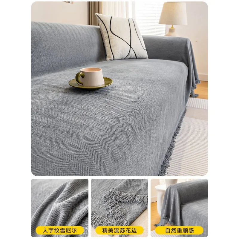 Advanced Chenille Sofa Towel Cover Cloth