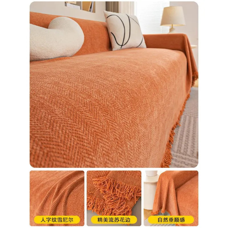 Advanced Chenille Sofa Towel Cover Cloth